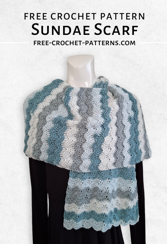 Sundae Scarf Free Crochet Pattern